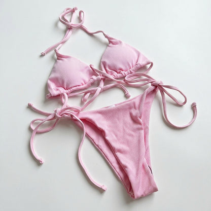 2026 New Sexy Three-Piece Bikini Swimwear Set